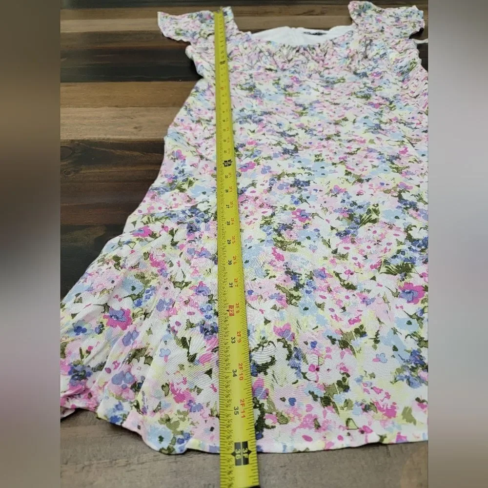 Juniors' SO Sweetheart Flutter Sleeve Mini Dress Floral Multicolor Size XL - Picture 11 of 12